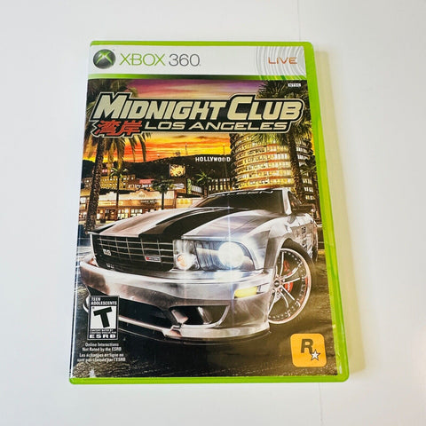 Midnight Club: Los Angeles (Microsoft Xbox 360, 2008) Disc Surface Is As New!