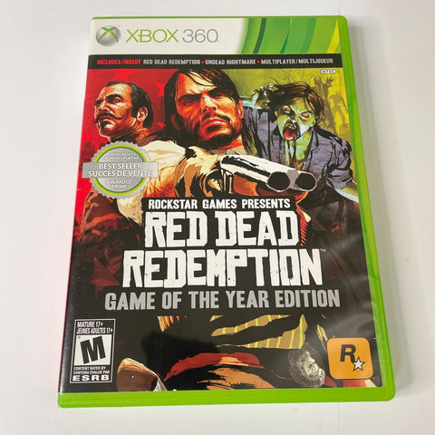 Red Dead Redemption: Game of the Year Edition (Xbox 360, 2011) Discs Are Mint!