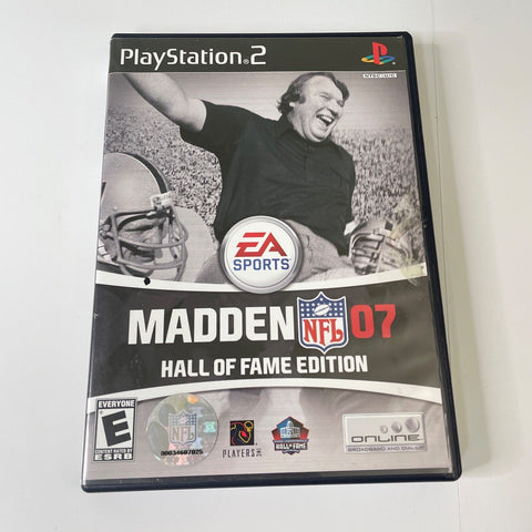 Madden NFL 07: Hall of Fame Edition (Sony PlayStation 2) Discs Surfaces As New!