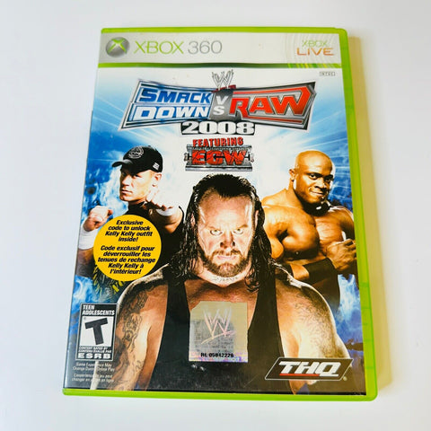 Smackdown Vs Raw 2008 (Xbox 360) Disc Surface Is As New!