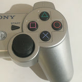 Official OEM Sony PlayStation 3 PS3 Silver Sixaxis DualShock Wireless Controller