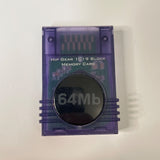 Memory Card for GameCube Hip Gear 64Mb, 1019 Blocks Translucent Purple