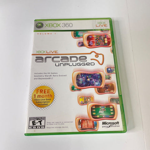 Xbox Live Arcade Unplugged Vol. 1 (Xbox 360) CIB, Complete, Disc Surface As New!