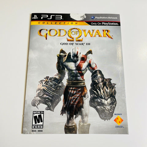 God of War Collection Sony PlayStation 3 PS3 Game Cardboard Sleeve Version