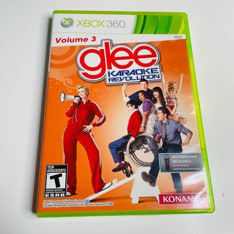 Karaoke Revolution: Glee - Vol. 3 (Microsoft Xbox 360, 2011) CIB, Complete, VG