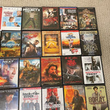 Lot of 35 DVD Movies , Great Titles, Troy, Braveheart, Inglorious Bastards etc