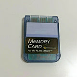 Performance memory card for Sony PlayStation 1 Ps1 Transparent W4699