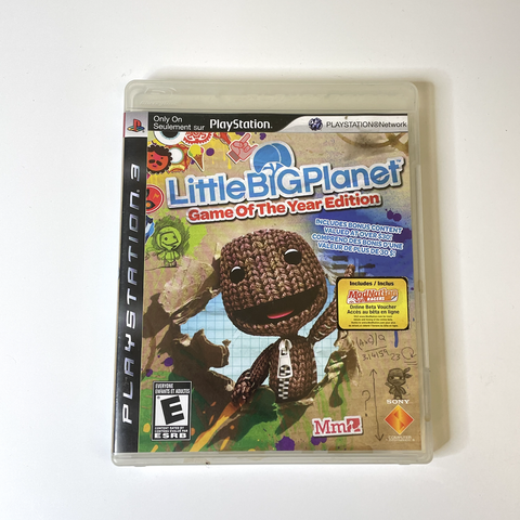 LittleBigPlanet - Game of the Year Edition (PlayStation 3, PS3) CIB, Complete,VG