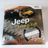 Jeep Thrills With Wheel (Nintendo Wii, 2008) Rare edition!