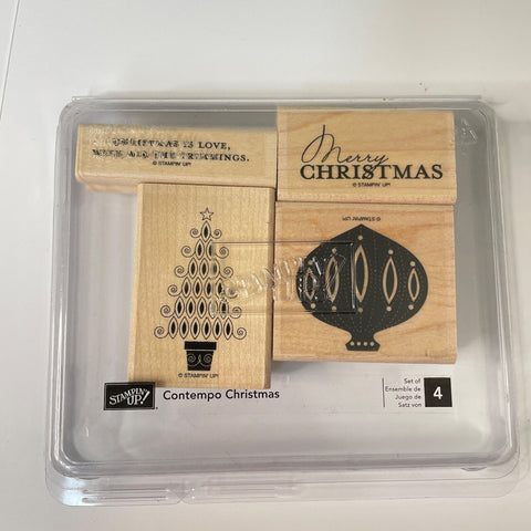 Stampin' Up! Retired Contempo Christmas Stamp Set