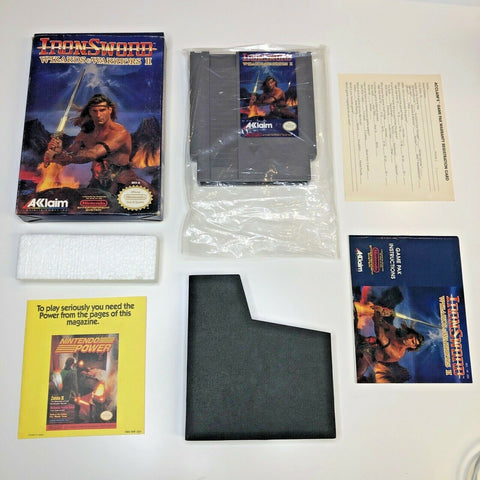 Ironsword: Wizards & Warriors II Nintendo NES Complete In Box CIB, Near Mint!