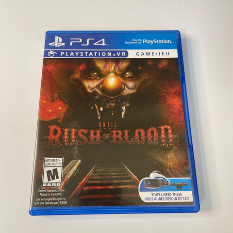 Until Dawn: Rush of Blood (PS4, PlayStation 4) PlayStation VR, CIB, Complete, VG