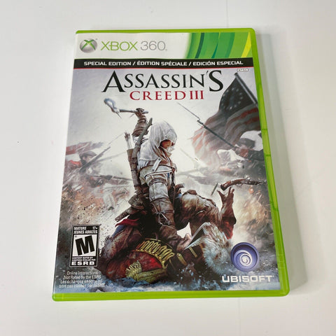 Assassins Creed III 3 Special Edition Xbox 360, CIB, Complete, Discs Are Mint!