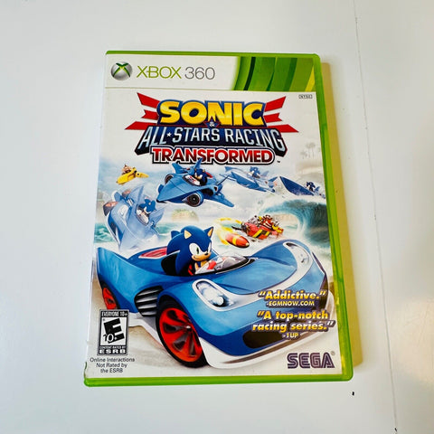 Sonic & All-Stars Racing Transformed (Xbox 360) CIB, Complete, Disc is Mint!