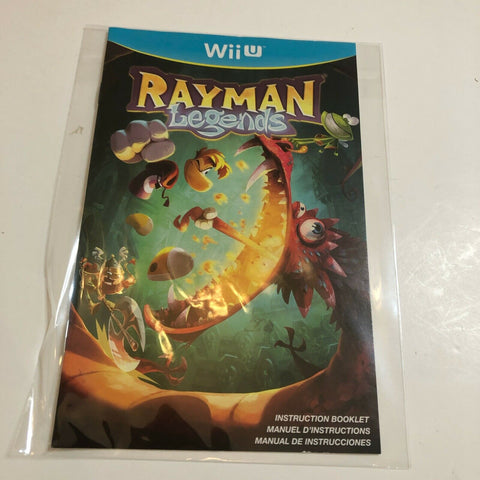 Rayman Legends (Nintendo Wii U, 2013)  Manual Only, No Game