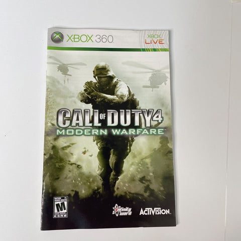 Call of Duty 4: Modern Warfare (Microsoft Xbox 360, 2007)