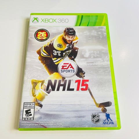 NHL 15 (Microsoft Xbox 360, 2014) CIB, Complete, VG