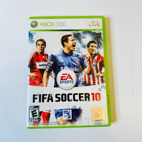 FIFA Soccer 10 (Microsoft Xbox 360, 2009) CIB, Complete, Disc Surface Is As New!