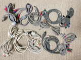 Lot of 11 For Nintendo Wii Video AV Component Cables