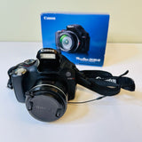 Canon PowerShot SX30 IS 14.1MP Bridge Digital Camera, Black, Excellent, Box, Bag