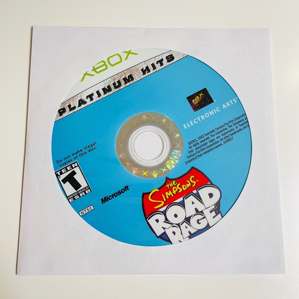 Simpsons Road Rage Disc Simpsons Road Rage - (Xbox, 2001) Disc Surface Is As New! – Gaming-Canada