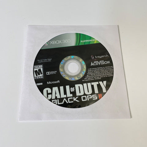 Call of Duty: Black Ops II 2 (Microsoft Xbox 360, 2012) Disc Surface Is As New!
