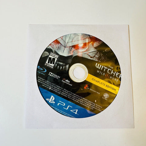 The Witcher III 3 Wild Hunt Complete Edition (Sony PlayStation 4 PS4, 2015) Disc
