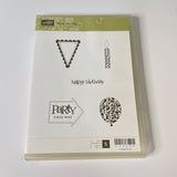 Stampin Up! Stampin' Up! PARTY THIS WAY Cling Mount Rubber Stamps
