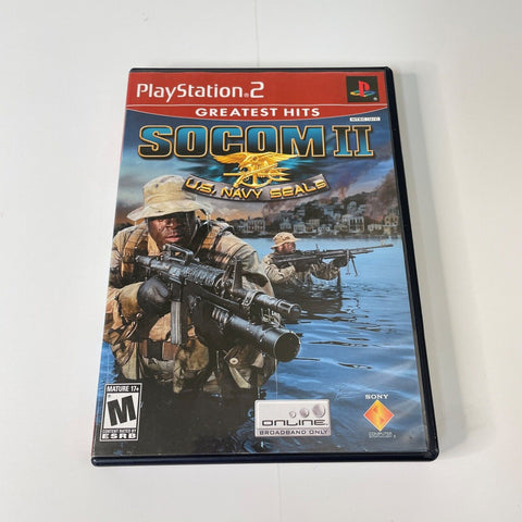 SOCOM II 2 US Navy SEALs PS2 (PlayStation 2) CIB, Complete, Disc is Mint!