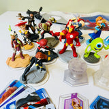 Huge Lot Disney Infinity Portal Figures & Disc, Star Wars, Monsters Elsa, etc