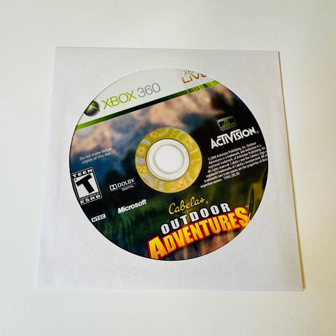 Cabela's Outdoor Adventures (Xbox 360) Disc Surface Is As New!