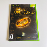 Lord of the Rings: The Fellowship of the Ring Microsoft Xbox Case & Manual only