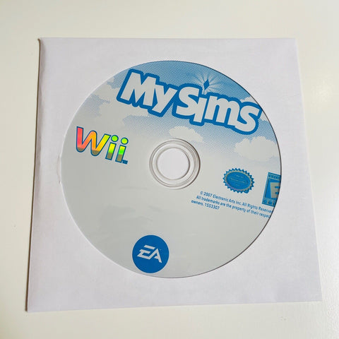 My Sims (Nintendo Wii , 2007) Disc Surface Is As New!