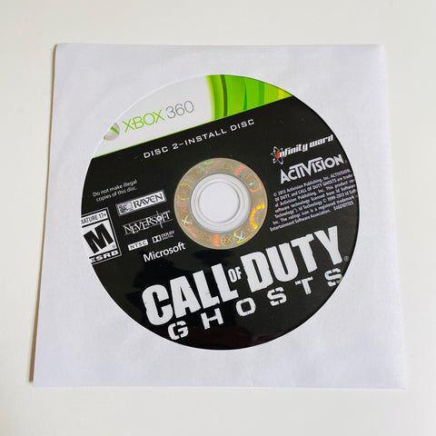 Call of Duty: Ghosts (XBOX 360, 2013)  Disc 2 Only! Disc Surface Is As New!