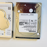 3 Defective 2.5" Hard drives, 1TB, Toshiba and Seagate , Sold For Parts/Repair