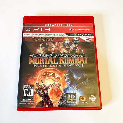 Mortal Kombat -Komplete Edition (Sony PlayStation 3, 2012) PS3