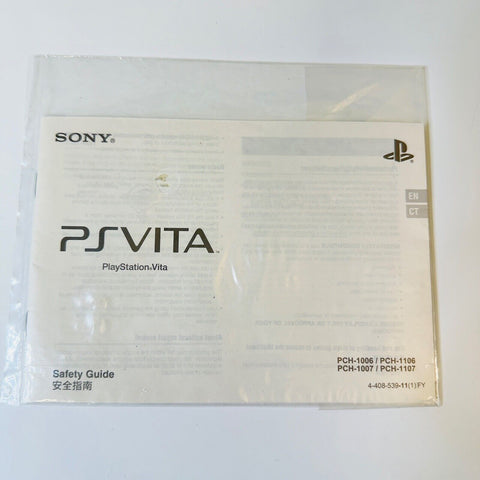 Sony PlayStation PS Vita PCH-1006 PCH-1007  Safety Guide
