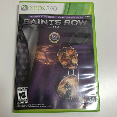 Saints Row IV (Microsoft Xbox 360, 2013) Complete, VG