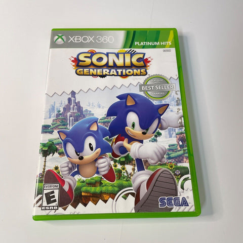 Sonic Generations (Microsoft Xbox 360) CIB, Complete, VG Disc Surface Is As New