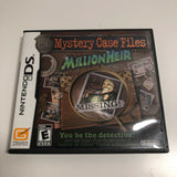 Mystery Case Files: MillionHeir (Nintendo DS, 2008)  Complete, VG
