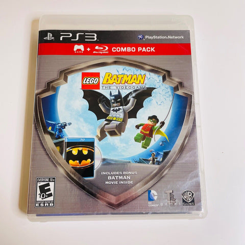 LEGO Batman: The Videogame And Movie Combo Pack (Ps3 Sony Playstation 3) CIB, VG