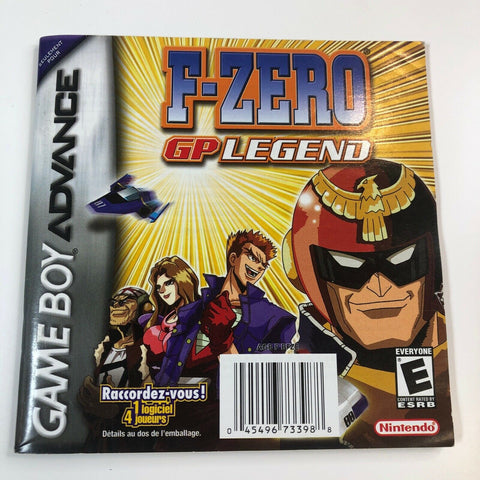 F-Zero GP Legend - Game Boy Advance GBA - French Manual Only, No Game!