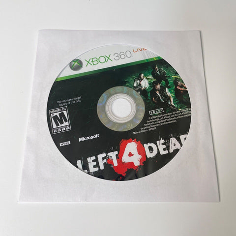 Left 4 Dead (Microsoft Xbox 360, 2008) Disc Surface Is As New!