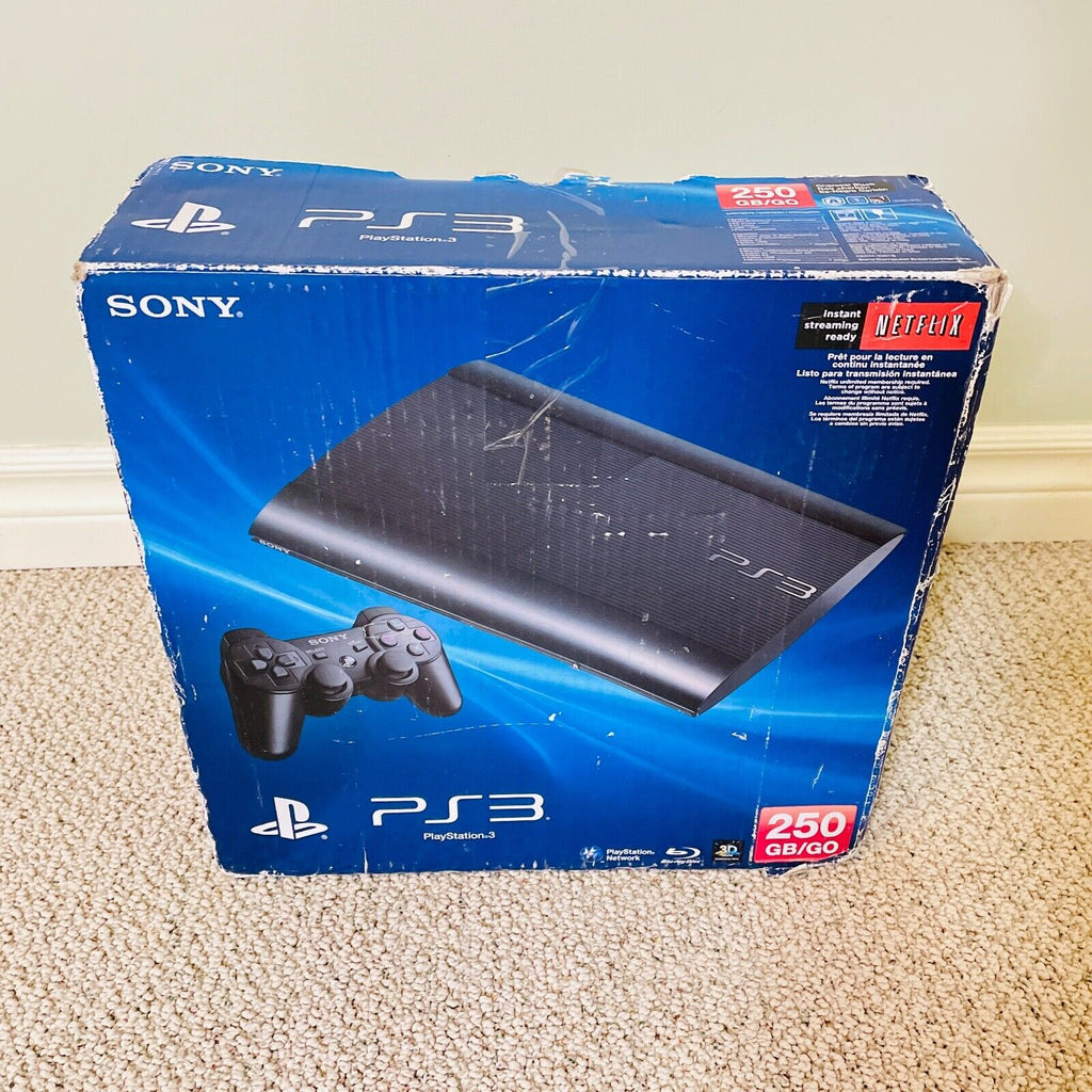 boîte vide console PS3 Slim 250 Go /sony/suremballage Vide boîte vide console PS3 Slim 250 Go /sony/suremballage Vide