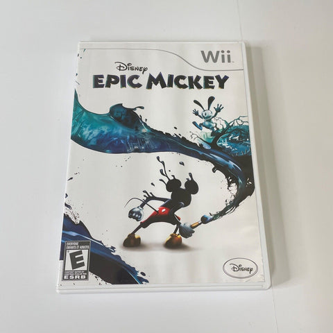 Disney Epic Mickey (Nintendo Wii, 2010) CIB, Complete, Disc Surface Is As New!