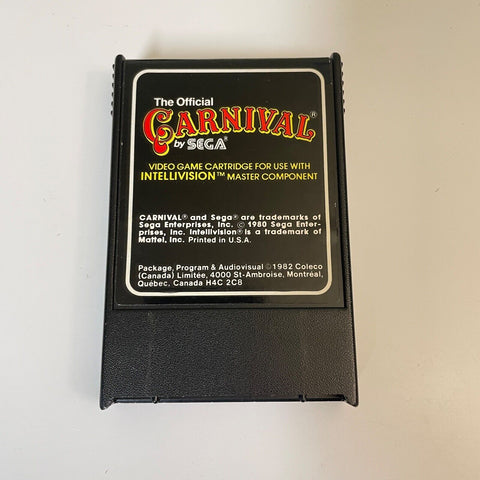 The Official Carnival By Sega Coleco Intellivision Authentic