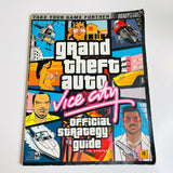 Grand Theft Auto (GTA) Vice City Official Strategy Guide BradyGames, No Map!