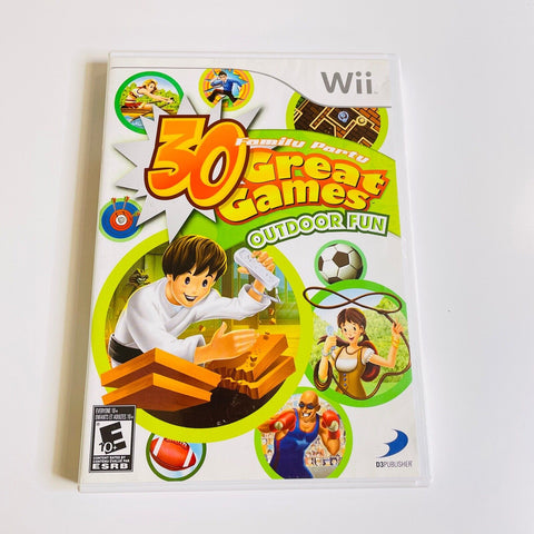 Family Party 30 Great Games Outdoor Fun (Nintendo Wii, 2009) Disc is Mint!