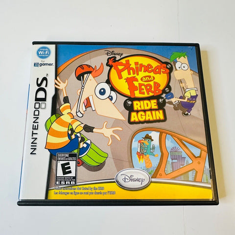 Phineas and Ferb: Ride Again (Nintendo DS, 2010) CIB, Complete, VG