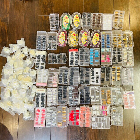 Huge Lot Few Thousand  Plane and Design  Nail Tips False